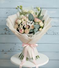 Букет цветов из:  Розы и Лизиантусы в Бабяково