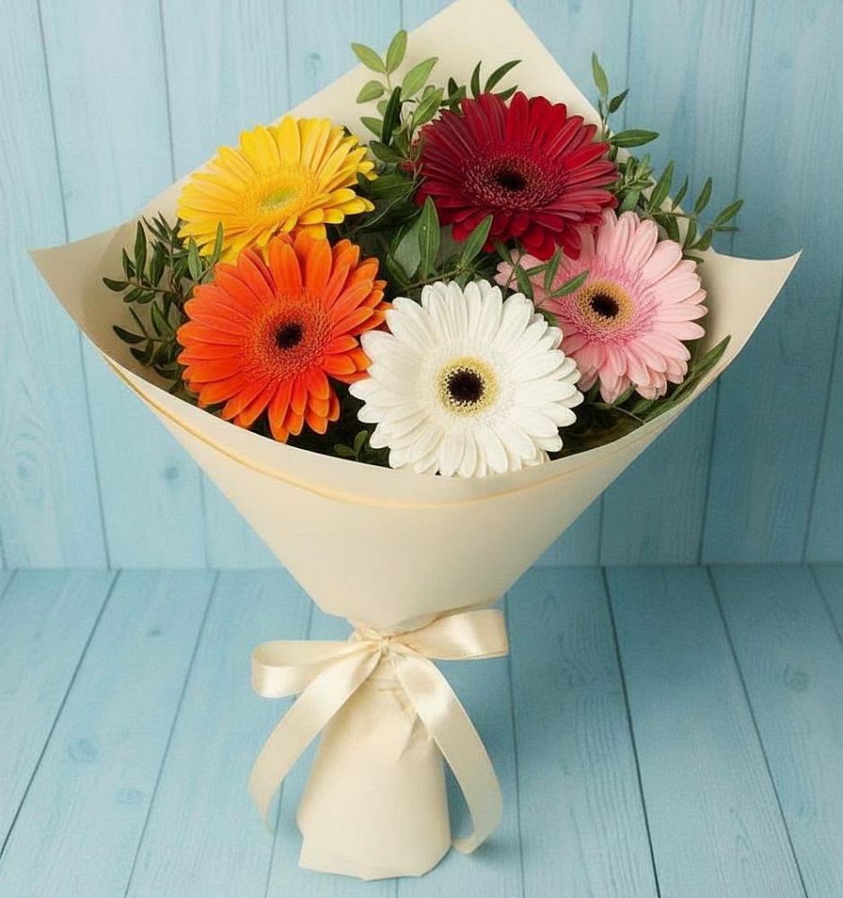 Букет цветов из: Герберы в Бабяково