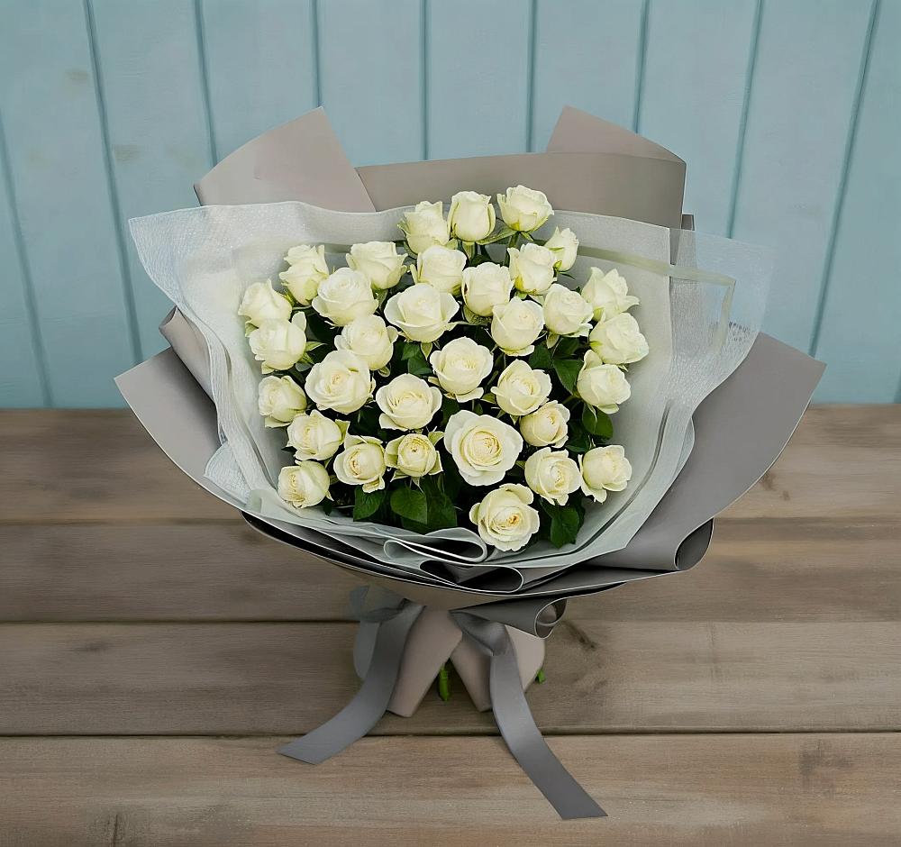 Букет Белоснежная нежность в Бабяково
