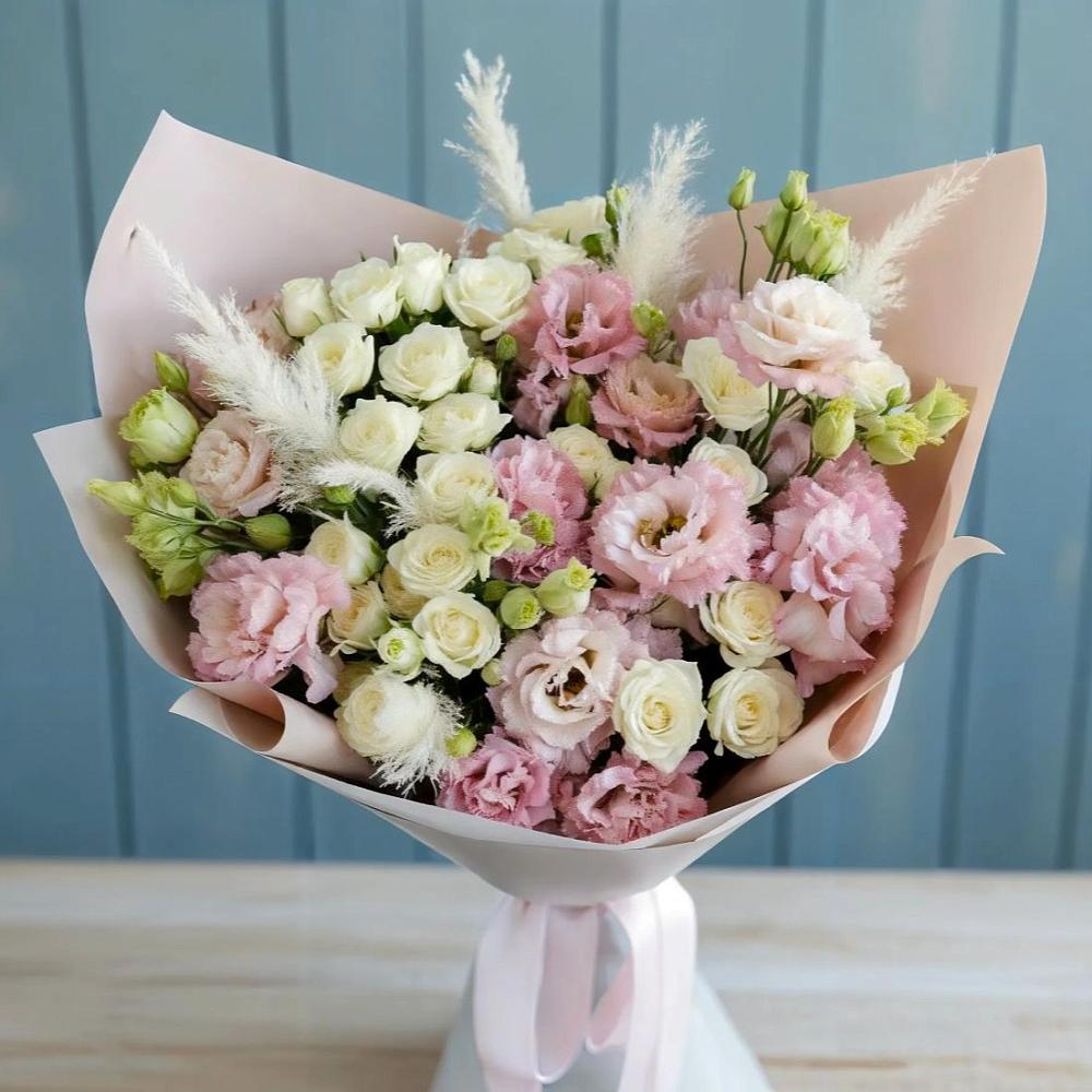 Букет цветов из: Альстромерии и Розы в Бабяково