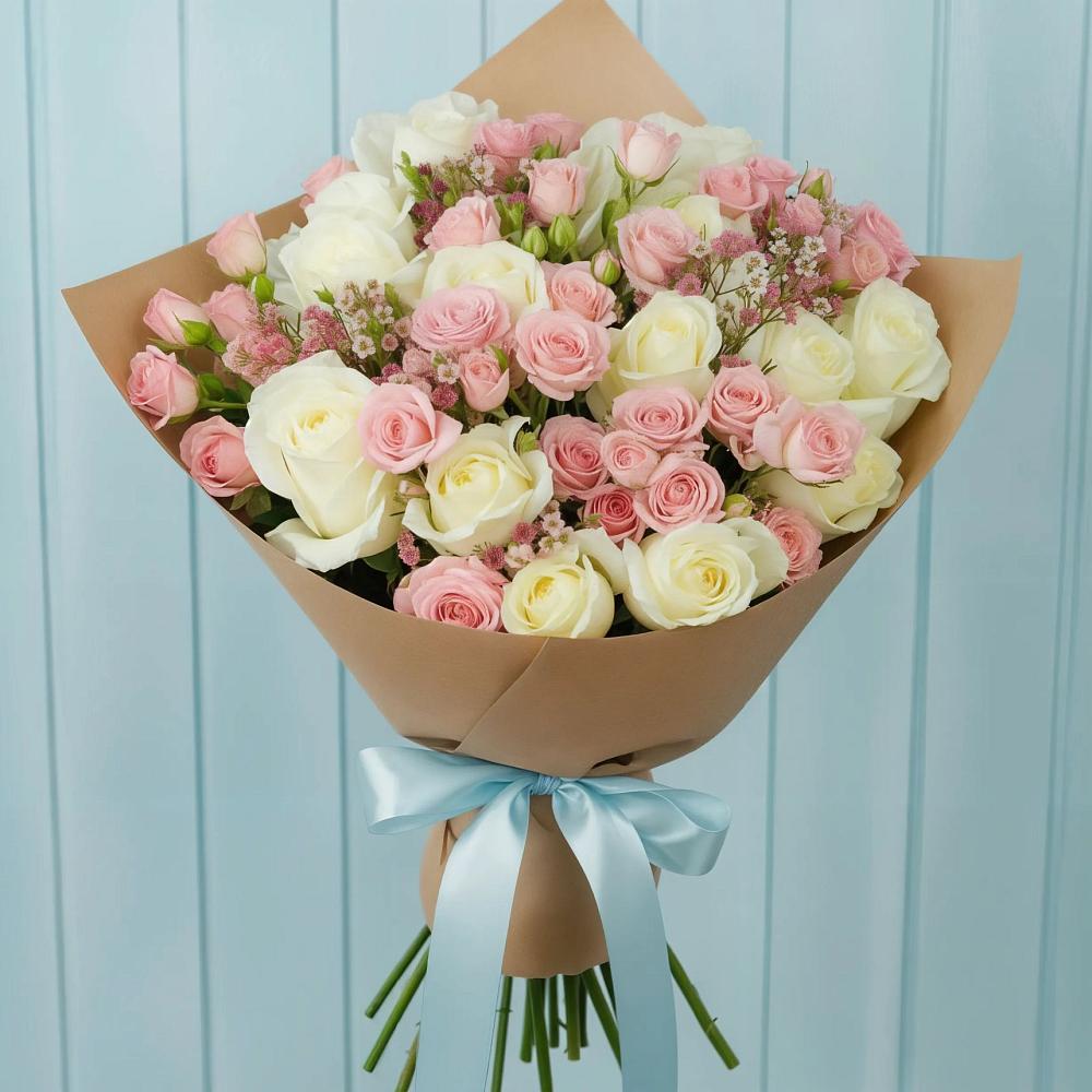 Букет цветов из: Розы в Бабяково