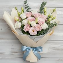 Букет цветов из:  Лизиантусы в Бабяково