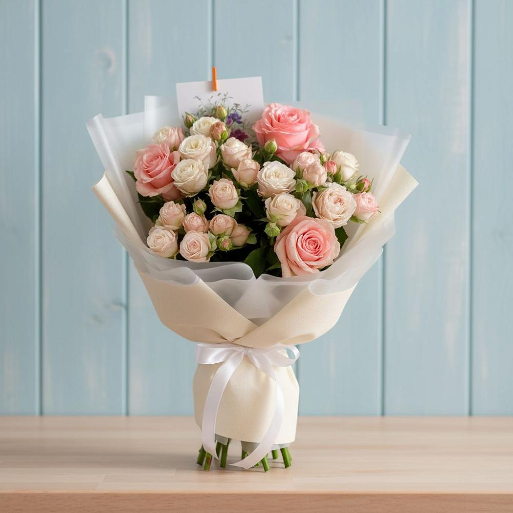 Букет цветов из: Розы в Бабяково