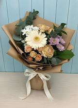 Букет цветов из:  Герберы и Хризантемы в Бабяково