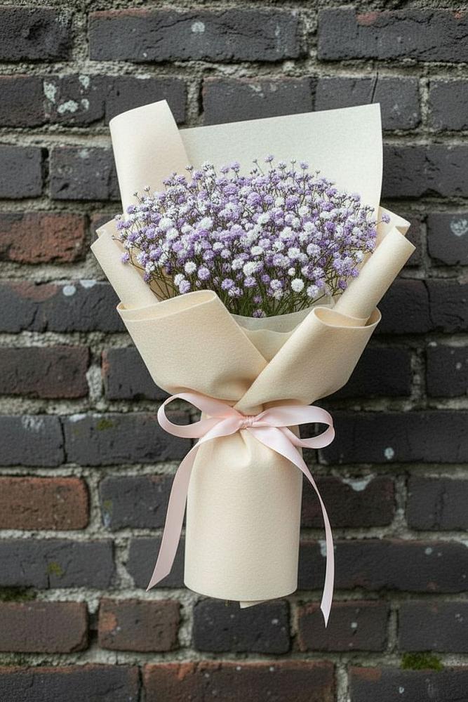 Букет цветов из: Гипсофила в Бабяково