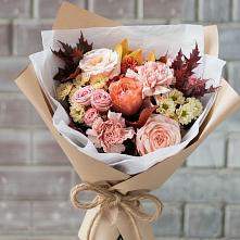Букет цветов из:  Гвоздики, Хризантемы и Розы в Бабяково
