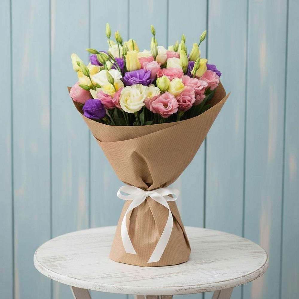 Букет цветов из: Лизиантусы в Бабяково