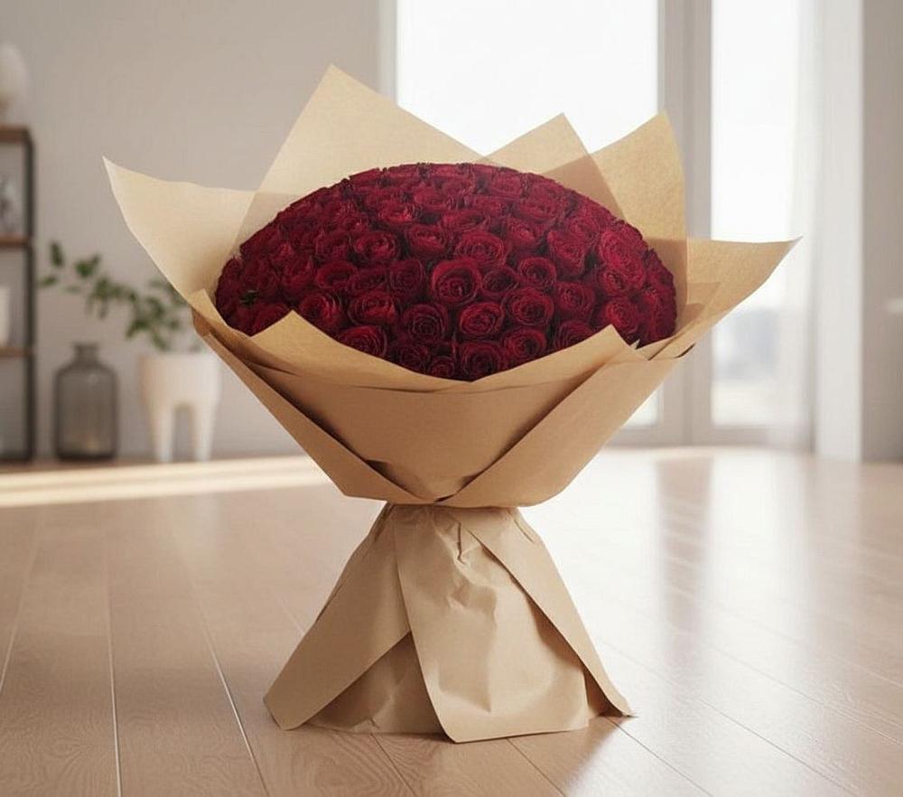 Букет 101 Красная роза в Бабяково