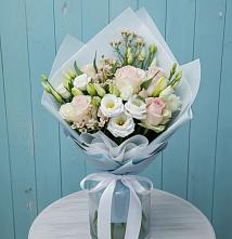 Букет цветов из:  Розы и Лизиантусы в Бабяково