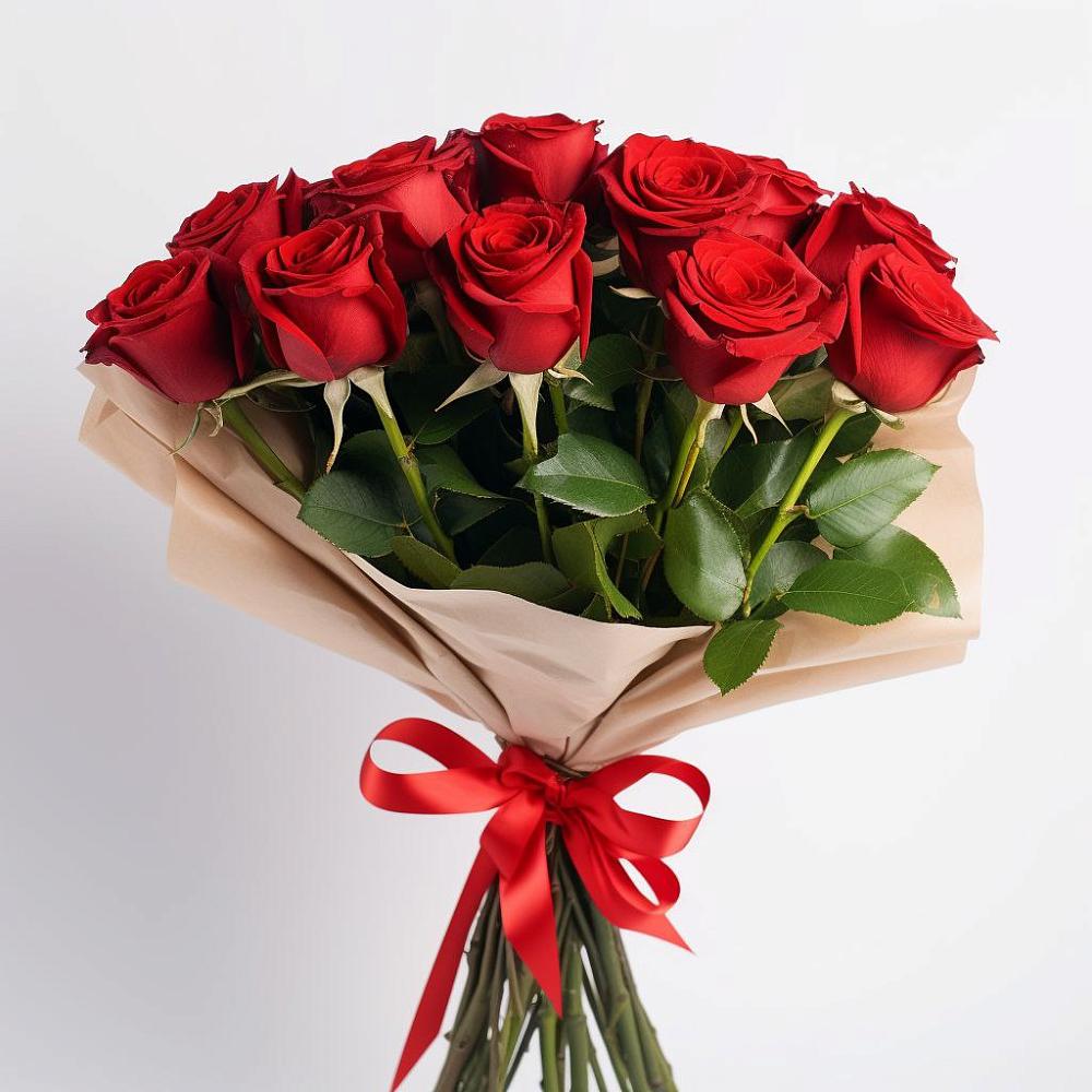 Букет 11 Красных роз Эдлесс Лав в Бабяково