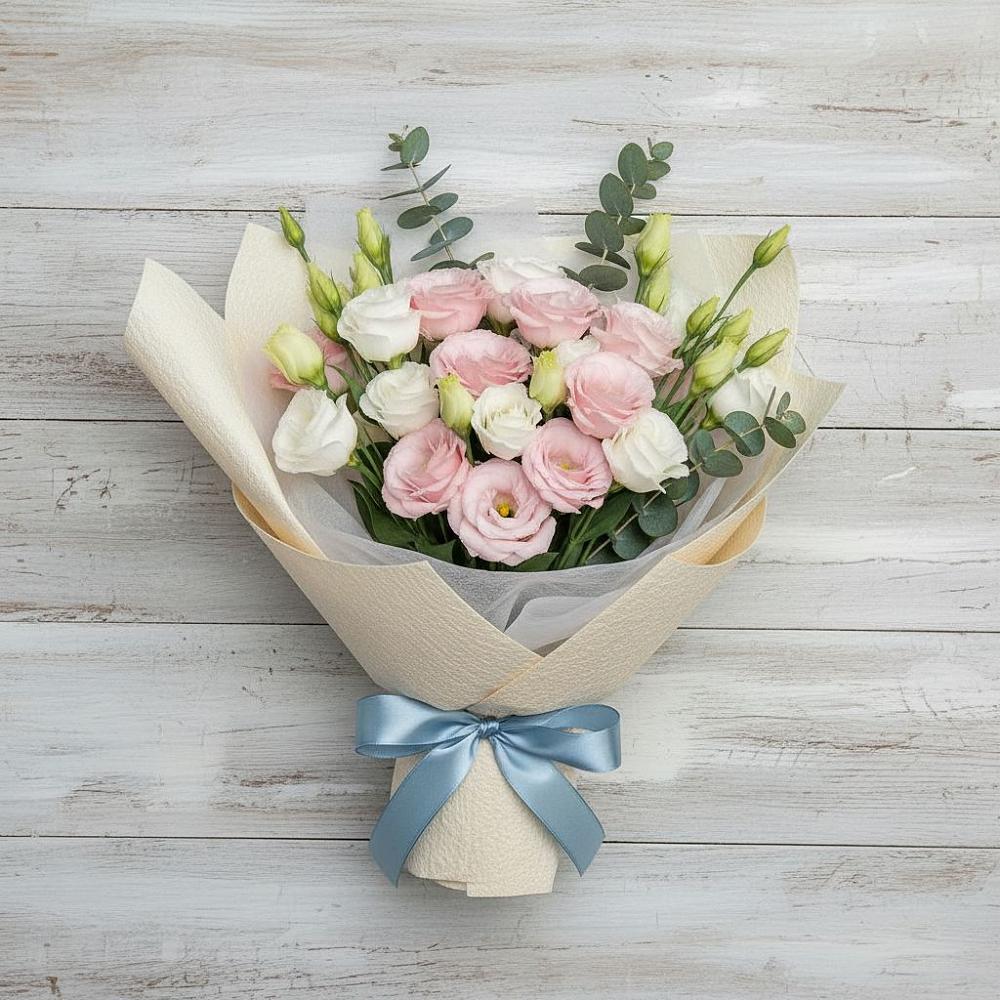 Букет цветов из: Лизиантусы в Бабяково